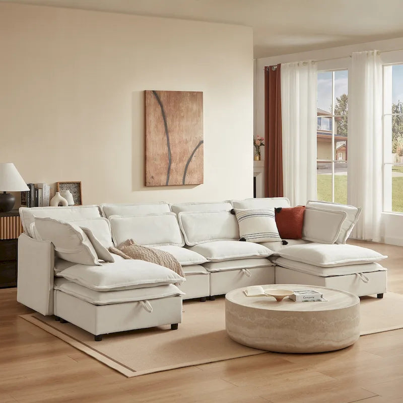 Sofá cama de 1 plaza, color beige