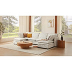 Sofá cama de 1 plaza, color beige