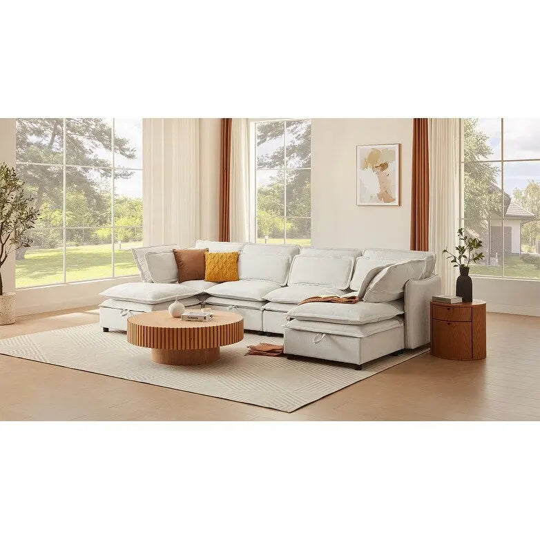 Sofá cama de 1 plaza, color beige