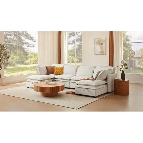 Sofá cama de 1 plaza, color beige