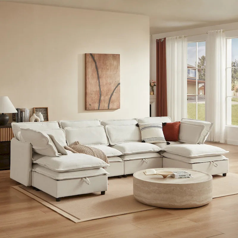 Sofá cama de 1 plaza, color beige