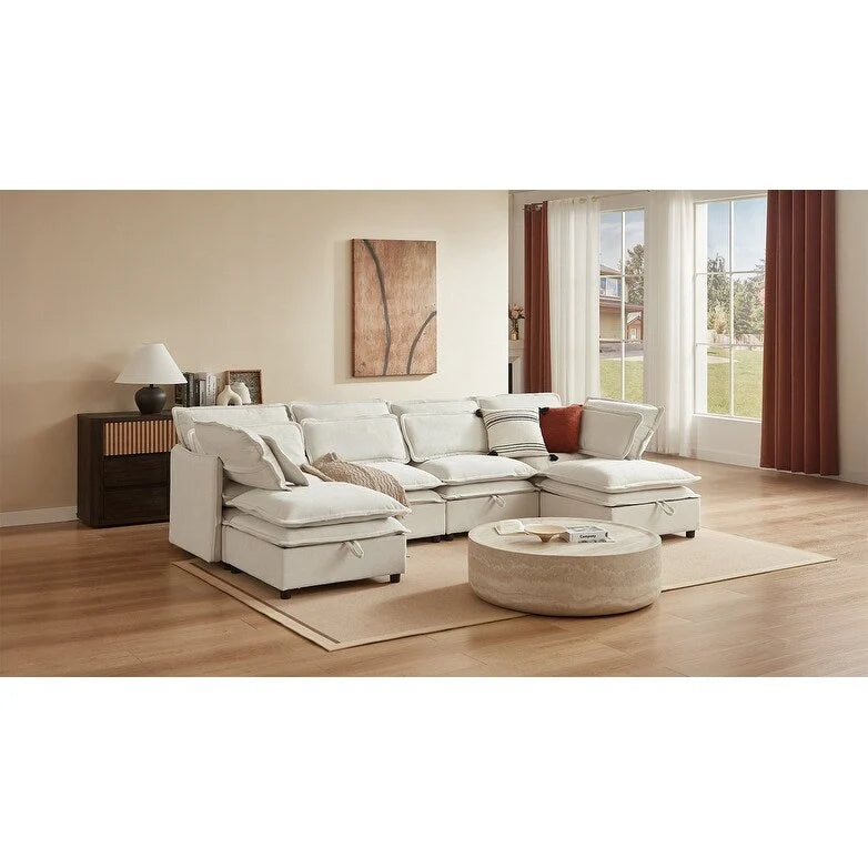Sofá cama de 1 plaza, color beige