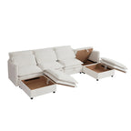 Sofá cama de 1 plaza, color beige