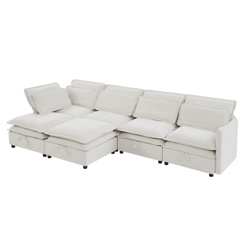 Sofá cama de 1 plaza, color beige