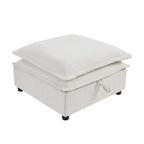 Sofá cama de 1 plaza, color beige