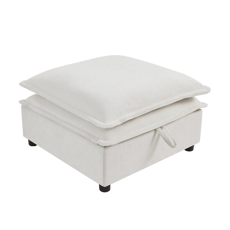 Sofá cama de 1 plaza, color beige