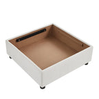 Sofá cama de 1 plaza, color beige