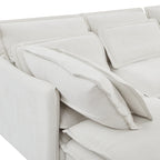 Sofá cama de 1 plaza, color beige