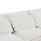 Sofá cama de 1 plaza, color beige