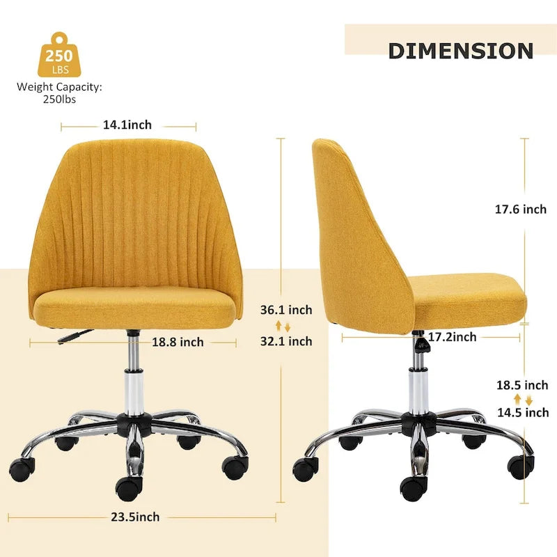 Silla de trabajo giratoria sin brazos, para 1 persona, rosa/azul/amarilla/verde/negra/gris