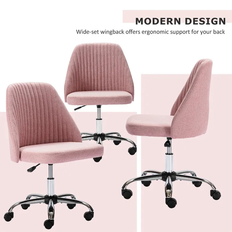 Silla de trabajo giratoria sin brazos, para 1 persona, rosa/azul/amarilla/verde/negra/gris