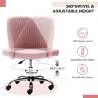 Silla de trabajo giratoria sin brazos, para 1 persona, rosa/azul/amarilla/verde/negra/gris