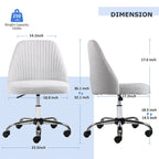 Silla de trabajo giratoria sin brazos, para 1 persona, rosa/azul/amarilla/verde/negra/gris