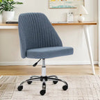 Silla de trabajo giratoria sin brazos, para 1 persona, rosa/azul/amarilla/verde/negra/gris