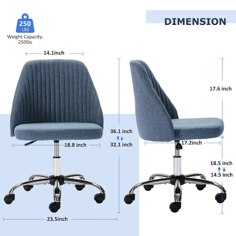 Silla de trabajo giratoria sin brazos, para 1 persona, rosa/azul/amarilla/verde/negra/gris