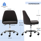 Silla de trabajo giratoria sin brazos, para 1 persona, rosa/azul/amarilla/verde/negra/gris
