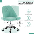 Silla de trabajo giratoria sin brazos, para 1 persona, rosa/azul/amarilla/verde/negra/gris