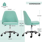 Silla de trabajo giratoria sin brazos, para 1 persona, rosa/azul/amarilla/verde/negra/gris