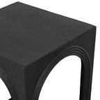 Mesas nido decorativas de hierro negro con recortes arqueados, juego de 3