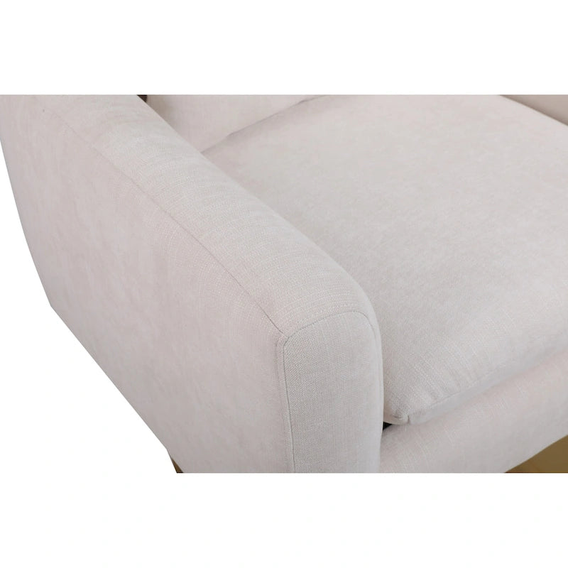 Sillón giratorio azul / beige / rosa, asiento individual, rotación de 360°