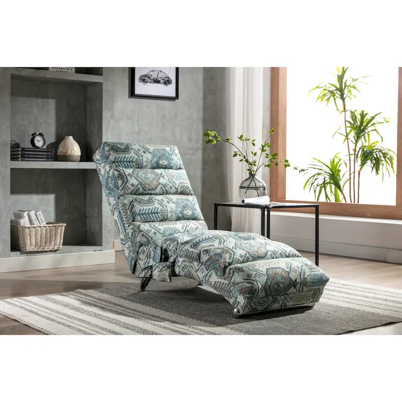 Chaise longue de lino, estilo reclinable, individual
