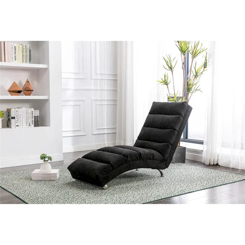 Chaise longue de lino, estilo reclinable, individual