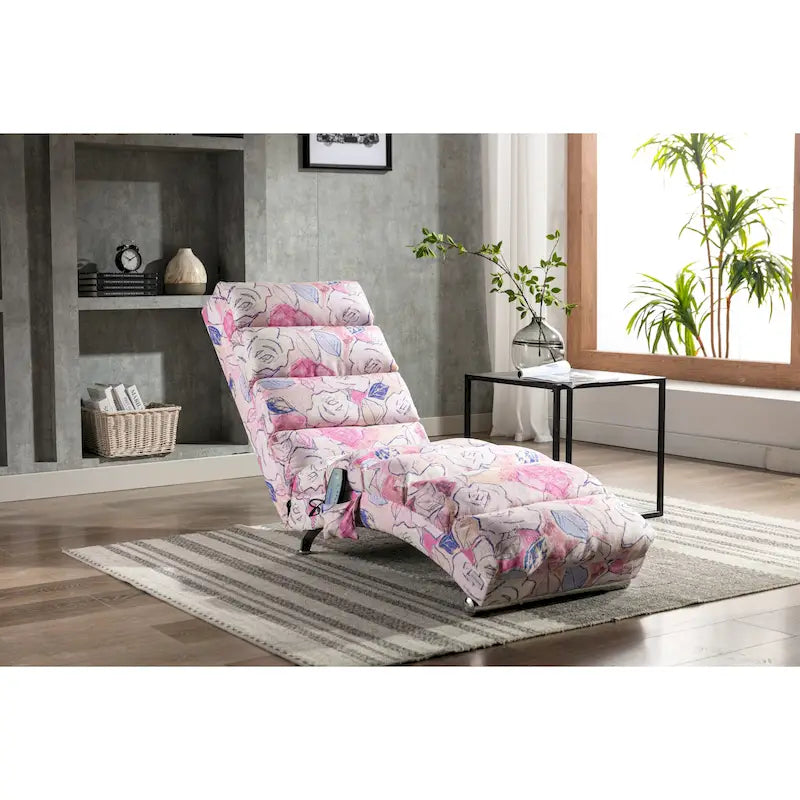 Chaise longue de lino, estilo reclinable, individual
