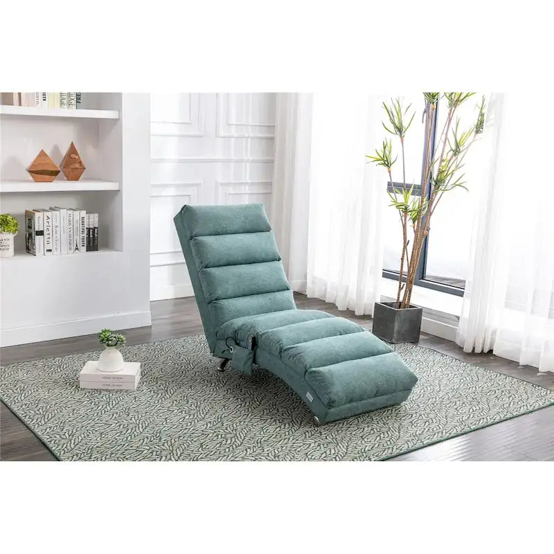 Chaise longue de lino, estilo reclinable, individual