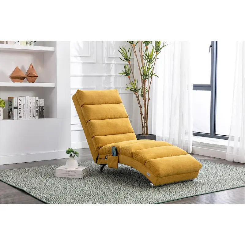 Chaise longue de lino, estilo reclinable, individual