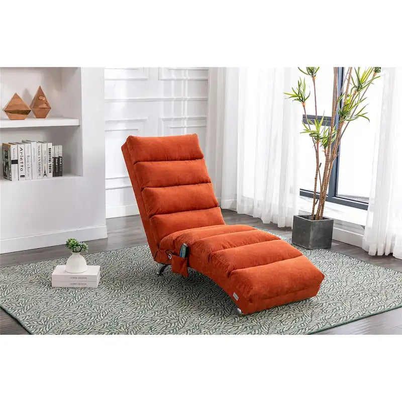 Chaise longue de lino, estilo reclinable, individual