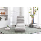 Chaise longue de lino, estilo reclinable, individual