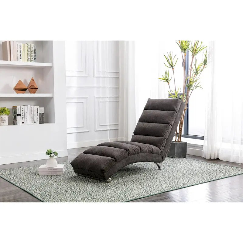 Chaise longue de lino, estilo reclinable, individual