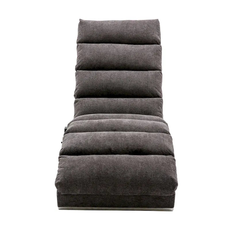 Chaise longue de lino, estilo reclinable, individual
