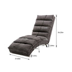 Chaise longue de lino, estilo reclinable, individual