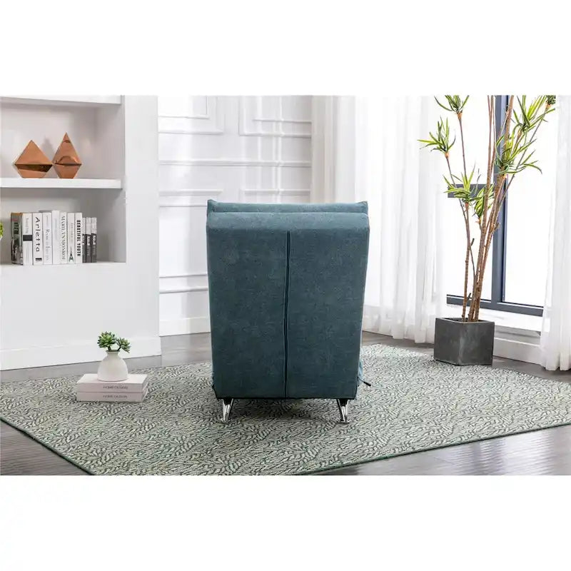 Chaise longue de lino, estilo reclinable, individual