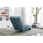 Chaise longue de lino, estilo reclinable, individual