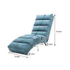 Chaise longue de lino, estilo reclinable, individual