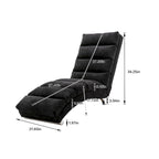 Chaise longue de lino, estilo reclinable, individual