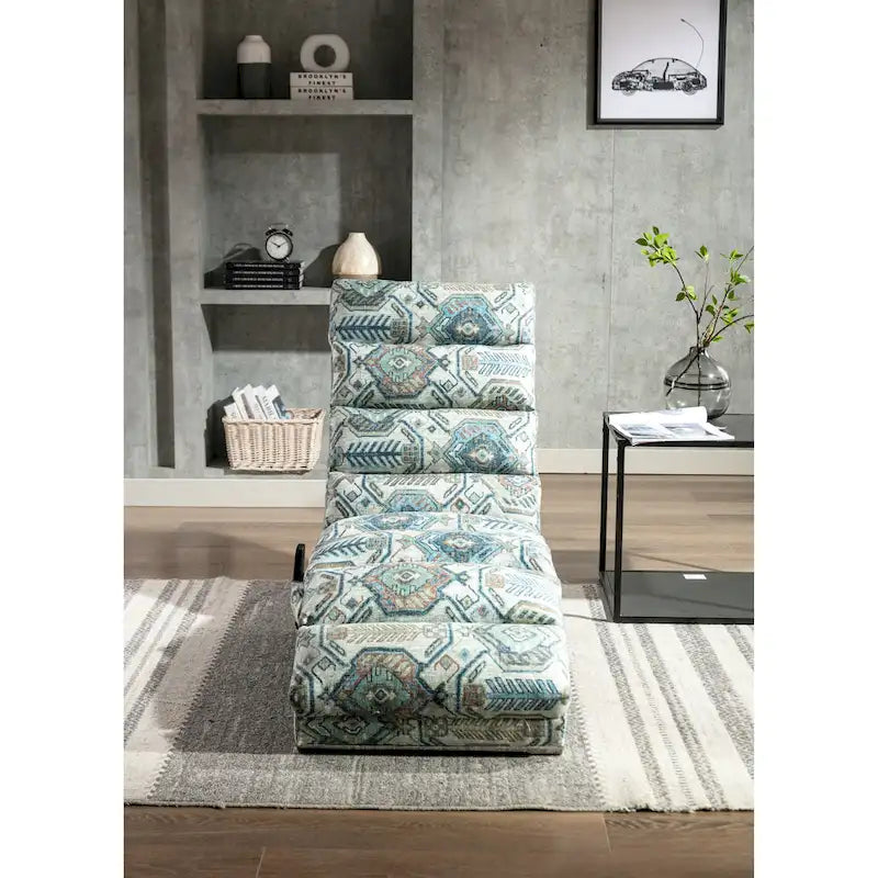 Chaise longue de lino, estilo reclinable, individual