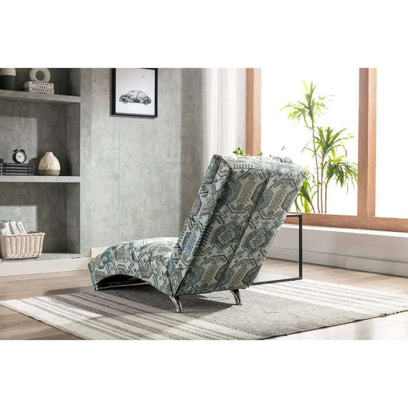 Chaise longue de lino, estilo reclinable, individual