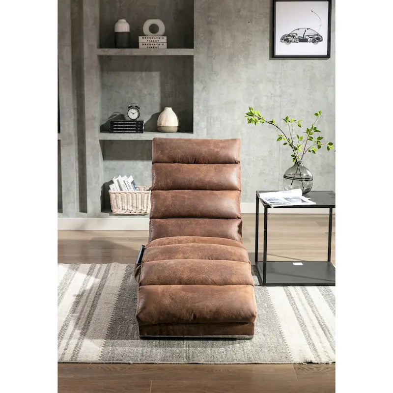 Chaise longue de lino, estilo reclinable, individual