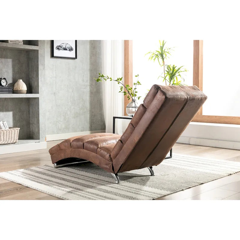 Chaise longue de lino, estilo reclinable, individual