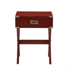 Mesa Auxiliar con Cajón Patas Cruzadas de la Cruz Roja – Capacidad 1