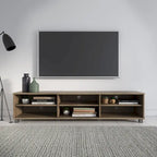 Mueble para TV bajo perfil gris / blanco / marrón / negro para televisores de hasta 85" – 1 persona