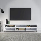 Mueble para TV bajo perfil gris / blanco / marrón / negro para televisores de hasta 85" – 1 persona
