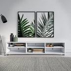 Mueble para TV bajo perfil gris / blanco / marrón / negro para televisores de hasta 85" – 1 persona
