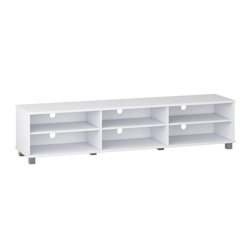 Mueble para TV bajo perfil gris / blanco / marrón / negro para televisores de hasta 85" – 1 persona
