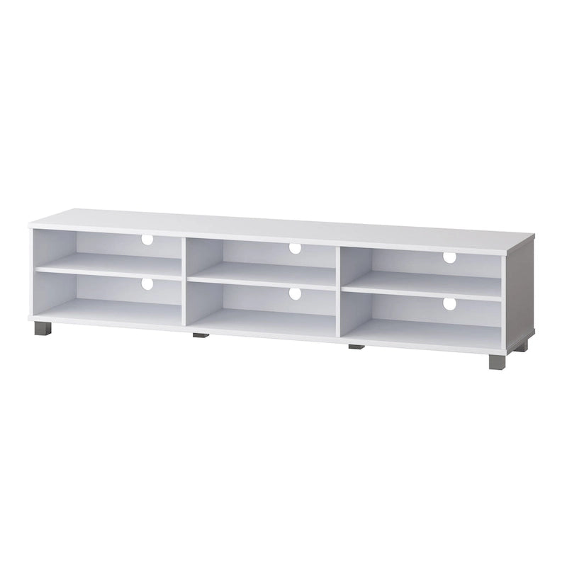 Mueble para TV bajo perfil gris / blanco / marrón / negro para televisores de hasta 85" – 1 persona
