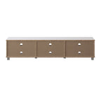 Mueble para TV bajo perfil gris / blanco / marrón / negro para televisores de hasta 85" – 1 persona