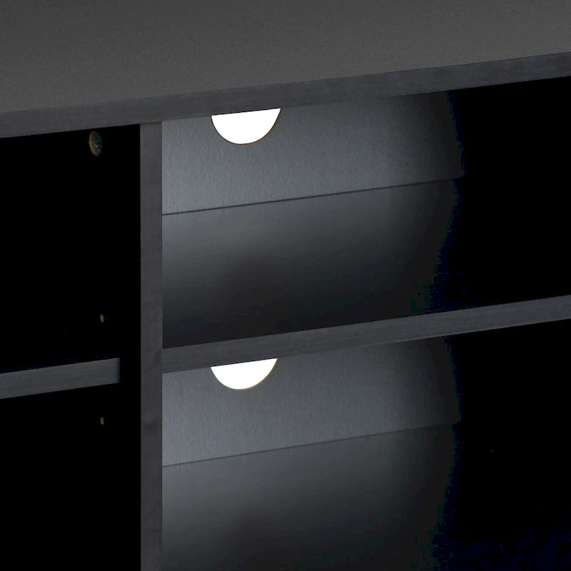 Mueble para TV bajo perfil gris / blanco / marrón / negro para televisores de hasta 85" – 1 persona
